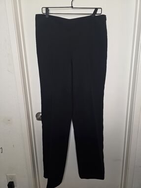 Talbots Black Women's Straight-Leg Dress Trousers Size 12L
